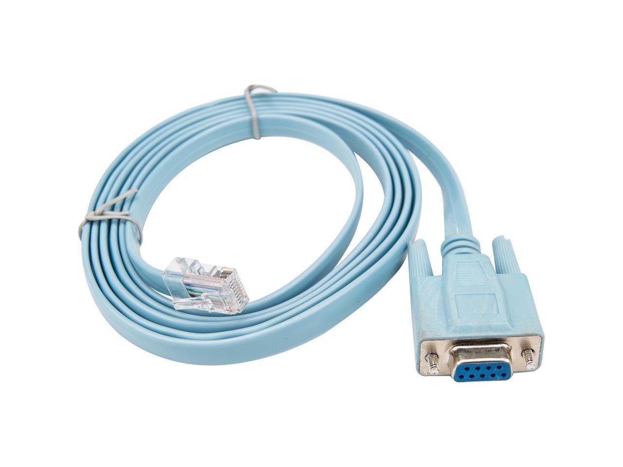 Rocstor Premium 6 Ft Cisco Console Router Cable - Rj45 (m) - Db9 (f 