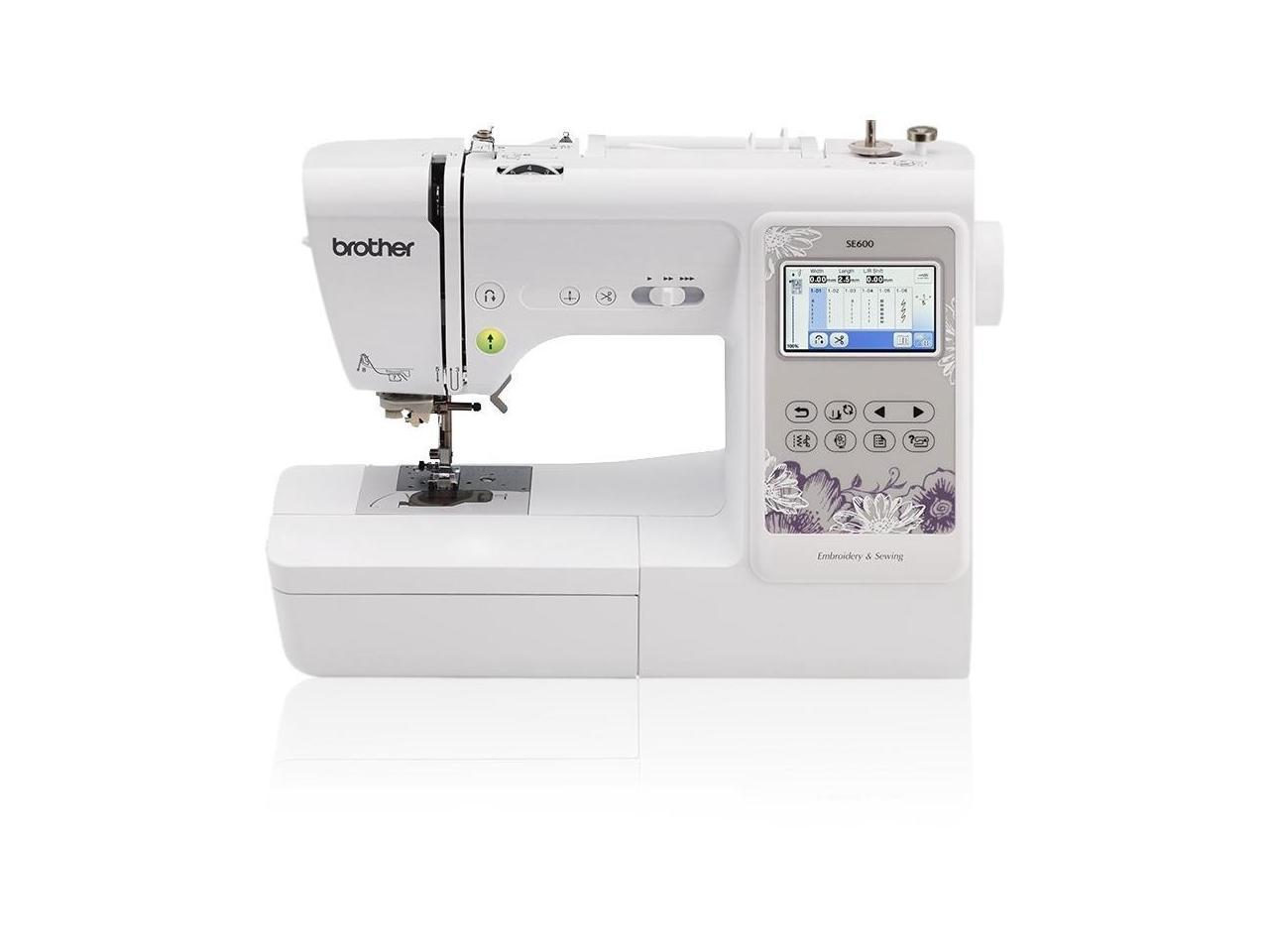 Brother SE600 Computerized Combo Sewing and Embroidery Machine ...