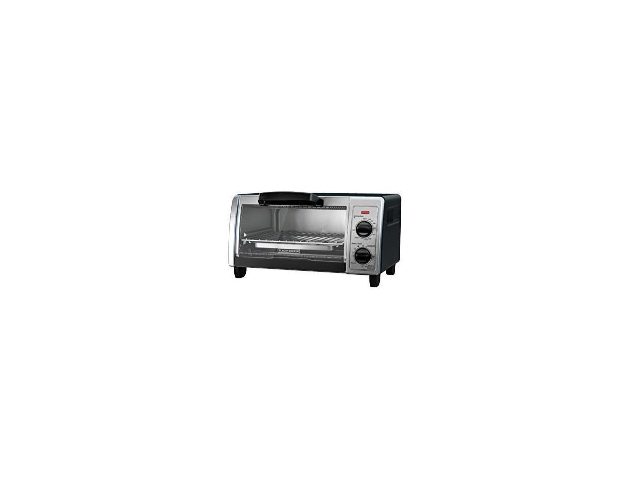 Black Decker TO1705SB 4 Slice Stainless Steel Toaster Oven with Easy Controls