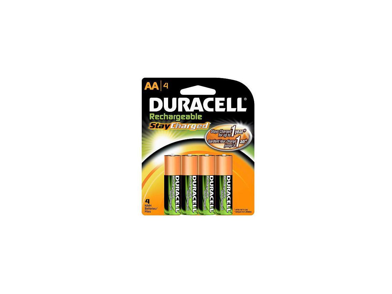 Duracell 2400mah 400 Cycles Ni-mh Aa Rechargeable Battery, 4-pack 