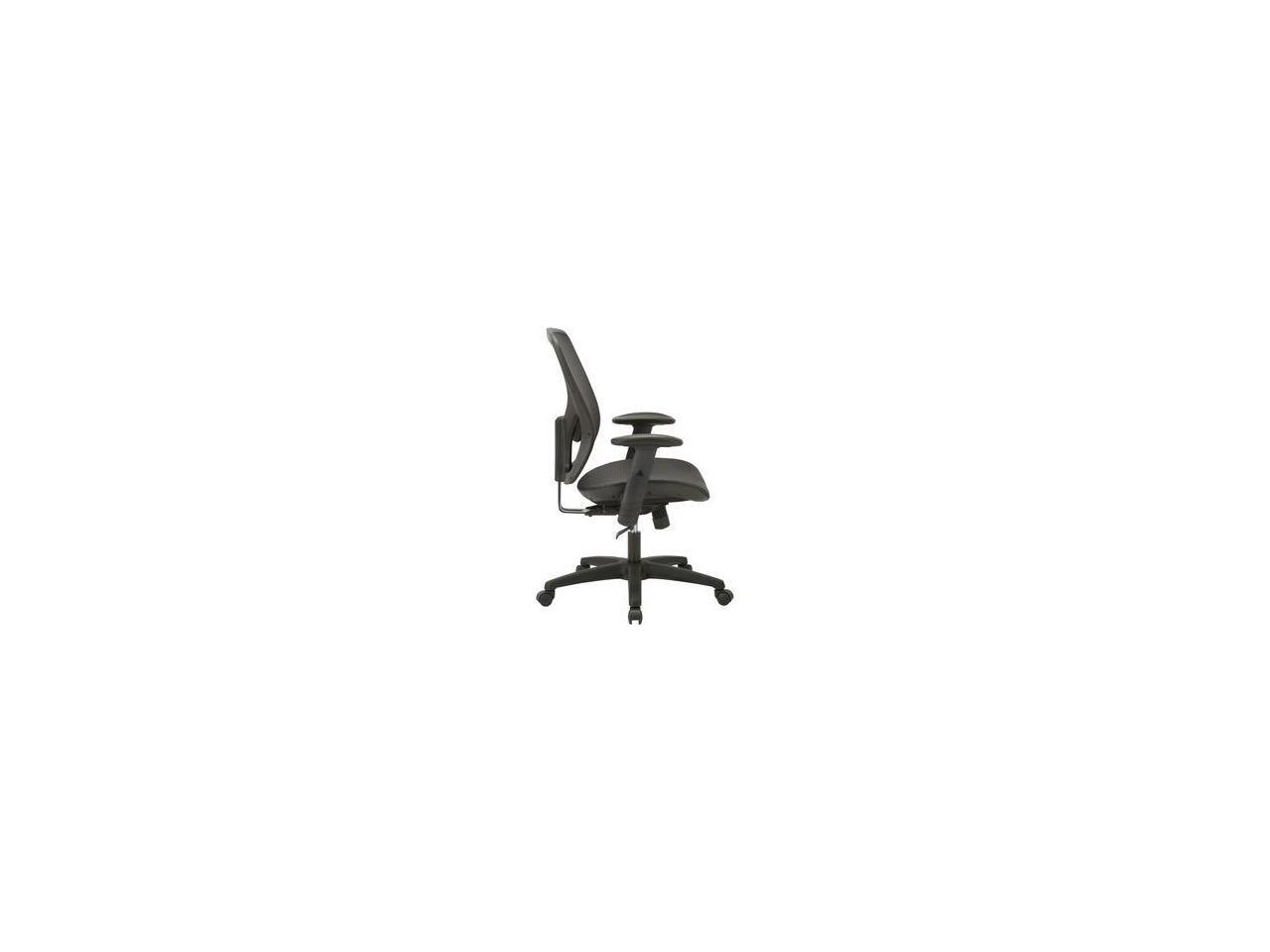 Lorell SOHO Mesh Mid-Back Task Chair - Fabric Seat - Mesh Back - 5-star Base - B
