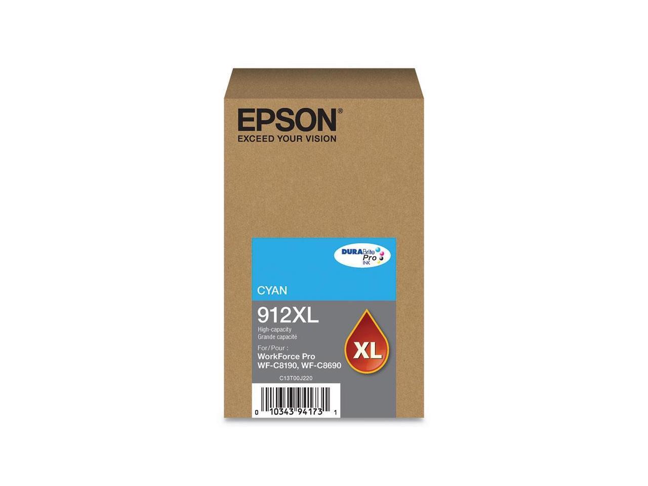 Epson DURABrite Pro 912XL Original Ink Cartridge - Cyan - Inkjet - High Yield - - 第 2/5 張圖片