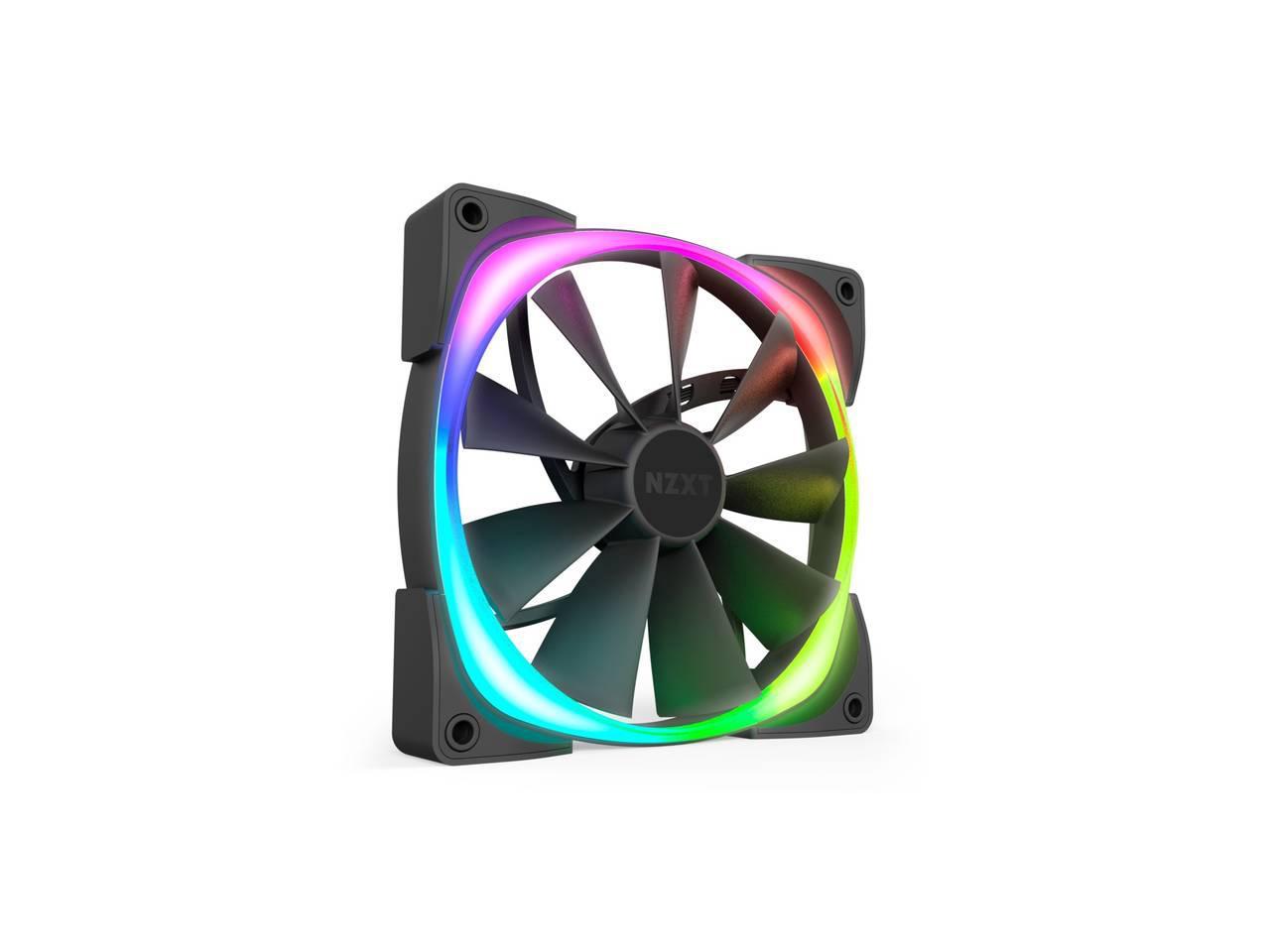 Nzxt Aer Rgb 2 1mm Rgb Led Fluid Dynamic Bearing Pwm Fan For Hue 2 S Ebay