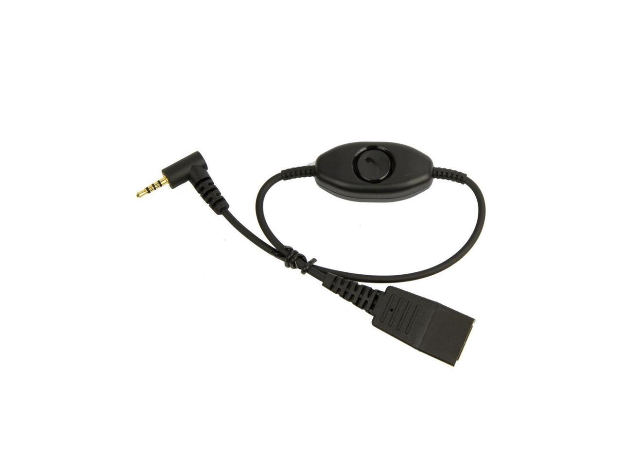 Jabra Quick Disconnect (QD) to 2.5 mm Jack Cord, With PushToTalk 8800