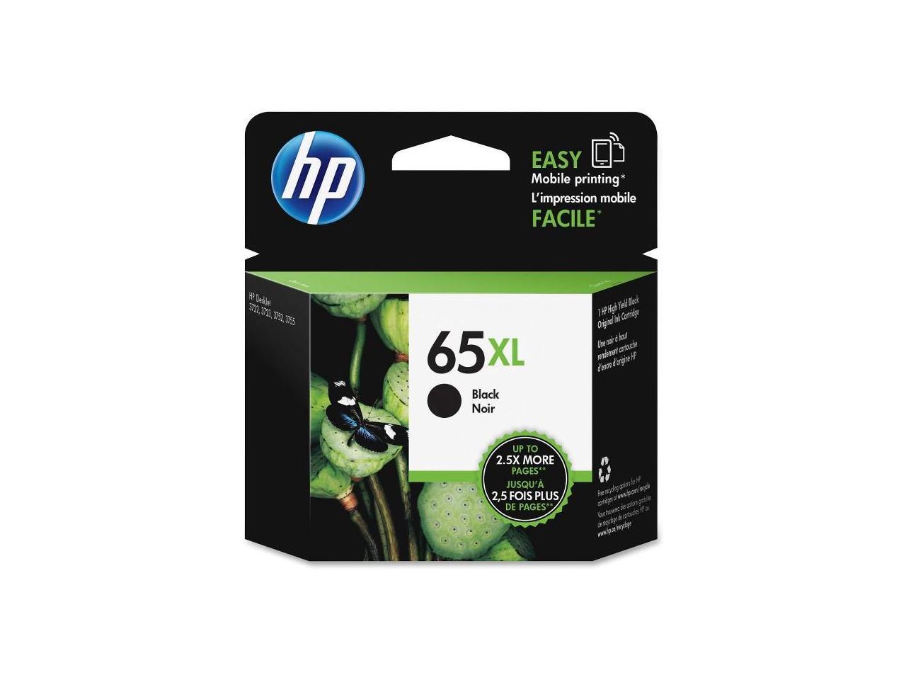 Высокопроизводительный чернильный картридж HP 65XL - Черный