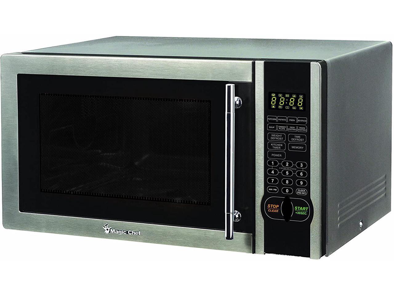 Magic Chef MCM1110ST 1000W 1.1 Cubic Foot Countertop Microwave Oven