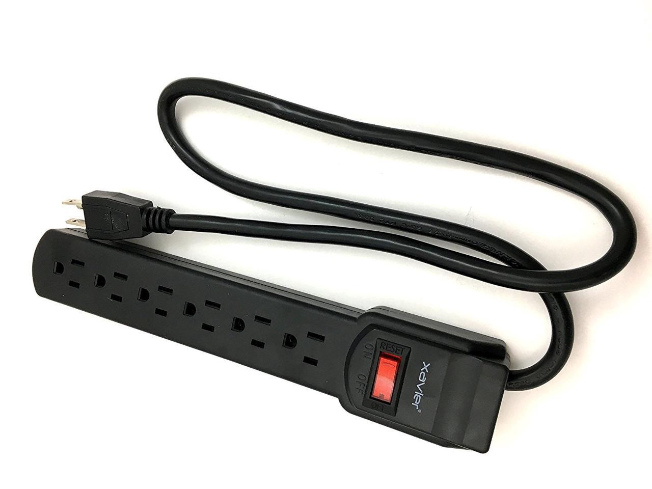 Surge Protector 6 Outlets 4 feet cord 150 joules clamping