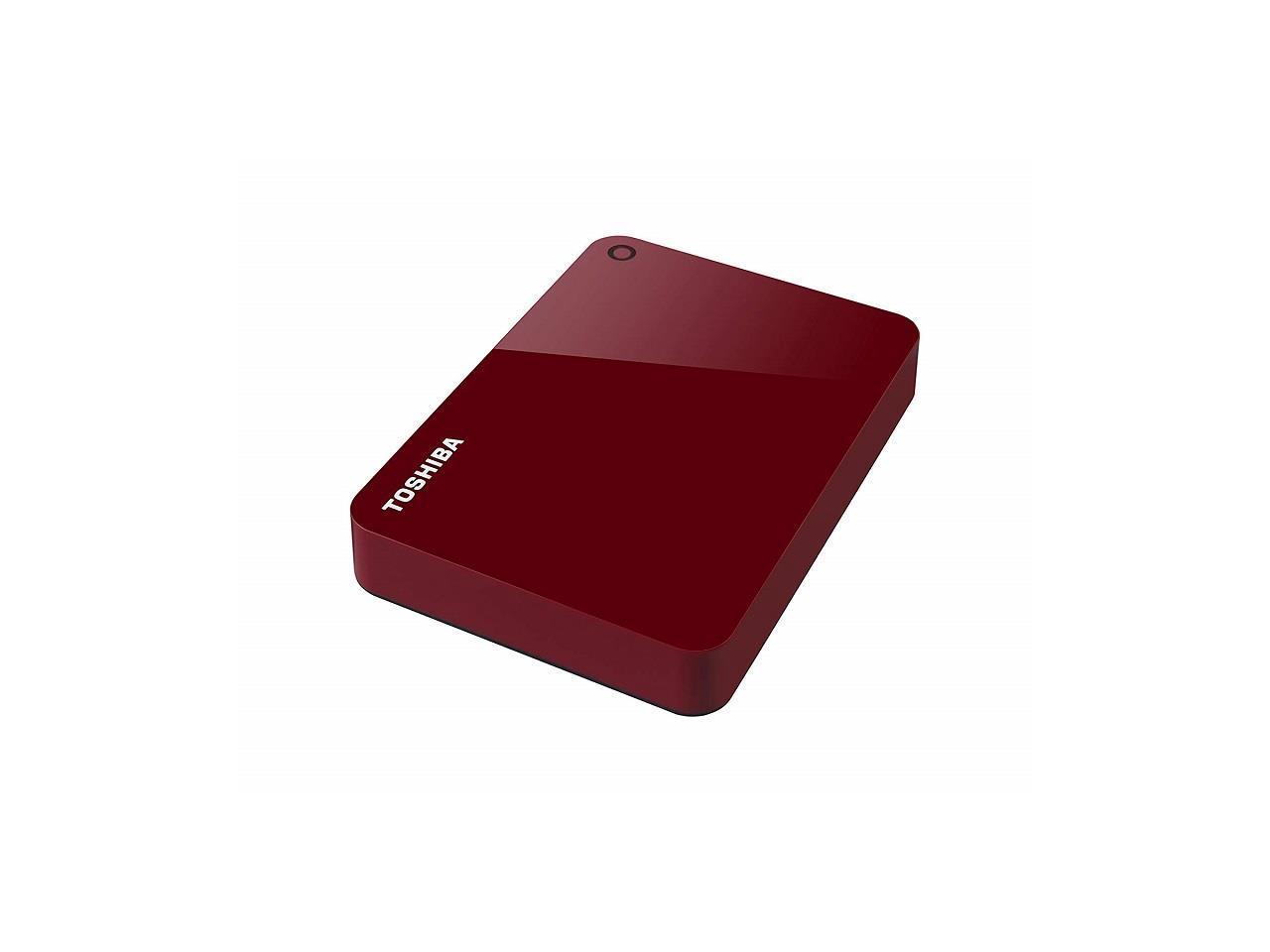 Toshiba Canvio Advance 4TB Portable External Hard Drive USB 3.0 Red HDTC940XR3CA