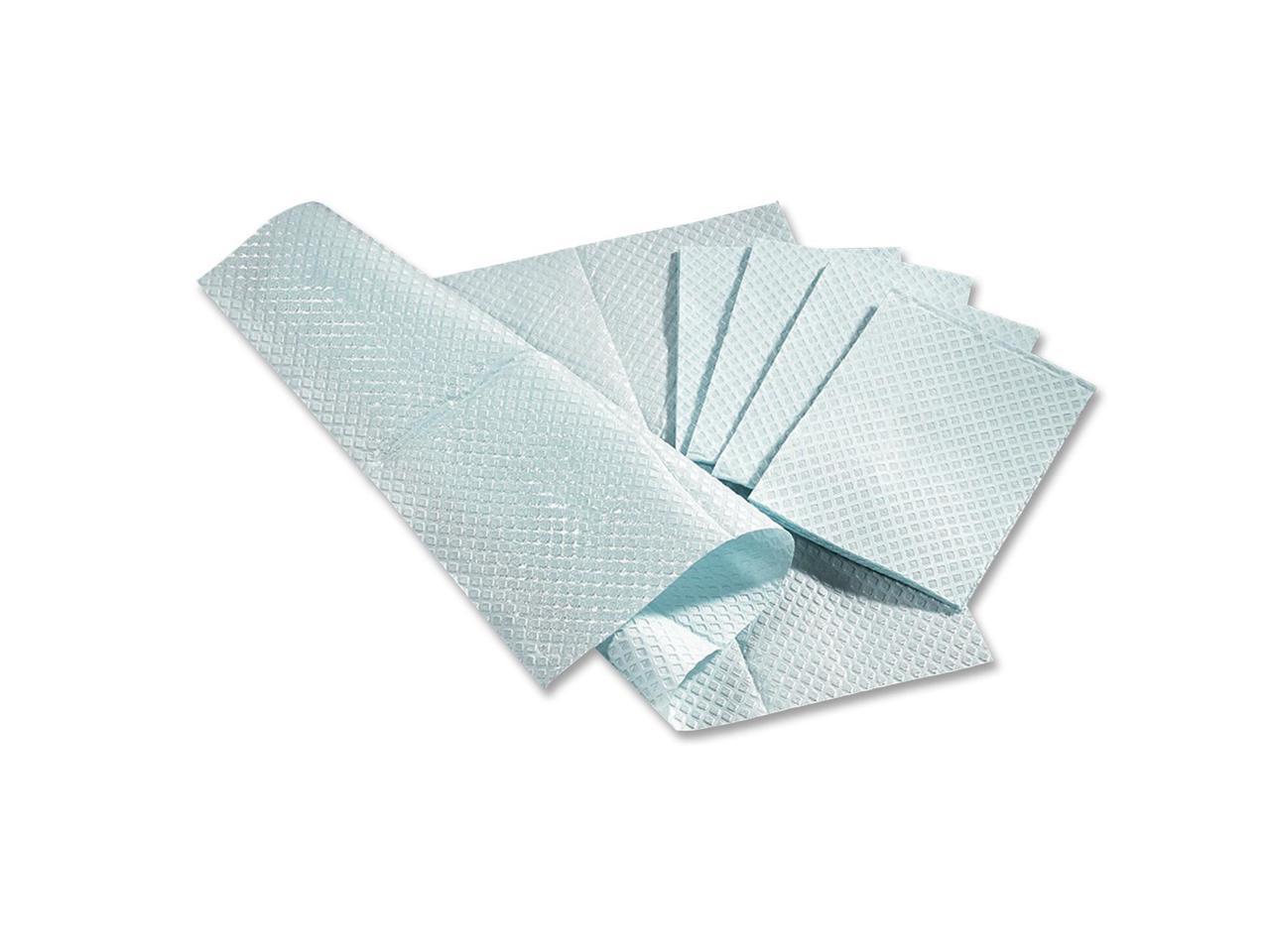 Medline NON24356B 2-Ply Tissue/Poly Professional Towels,Blue Case Of 500 EA