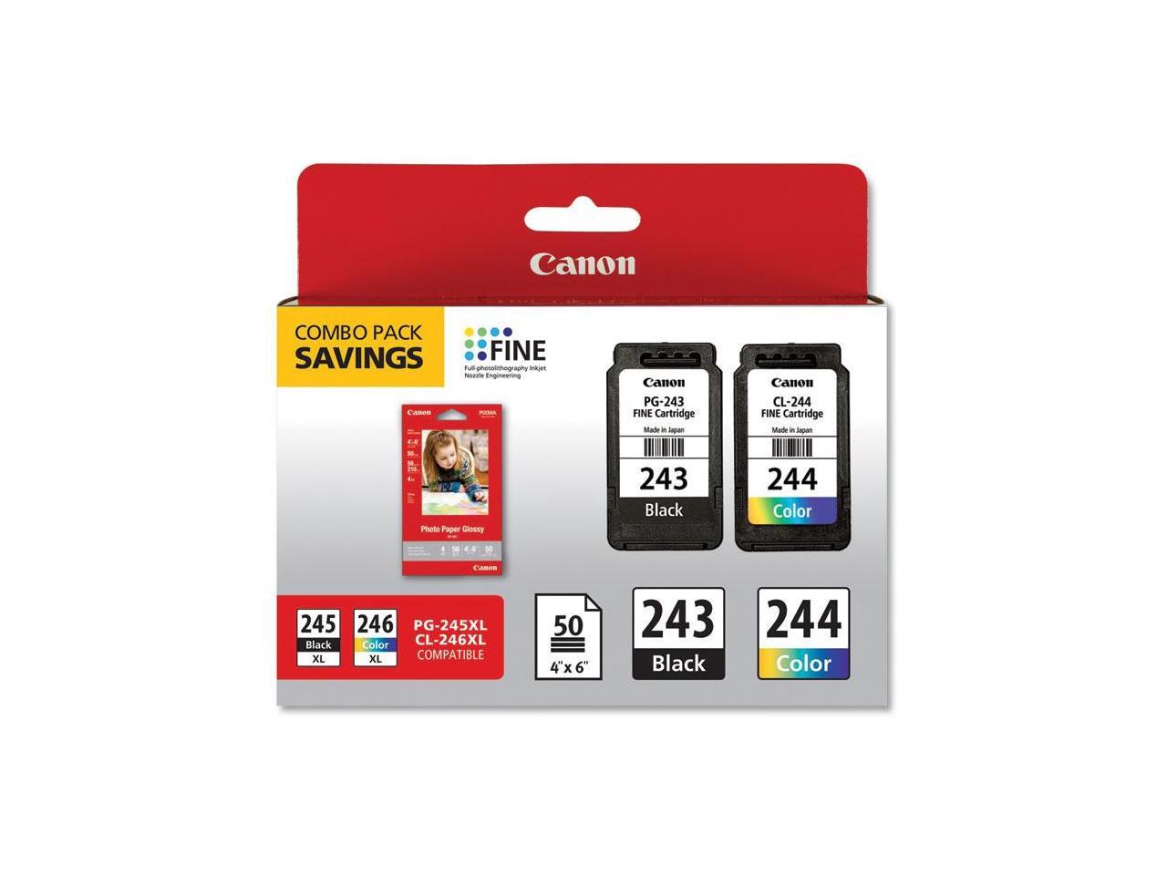 Canon PG243/CL244 Ink Cartridge Combo Pack Black