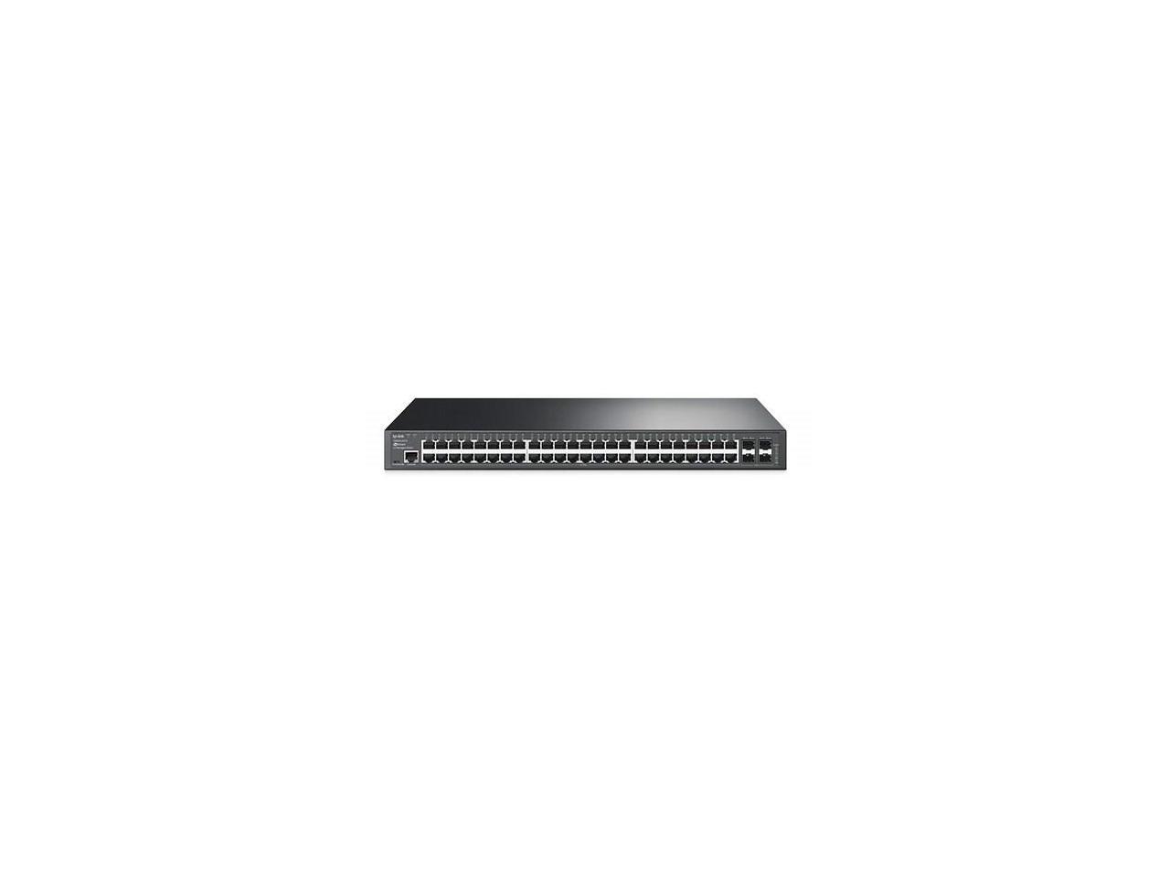 TP-Link 48 Port Gigabit Switch | L2 Managed w/ Console Port | 4 SFP ...