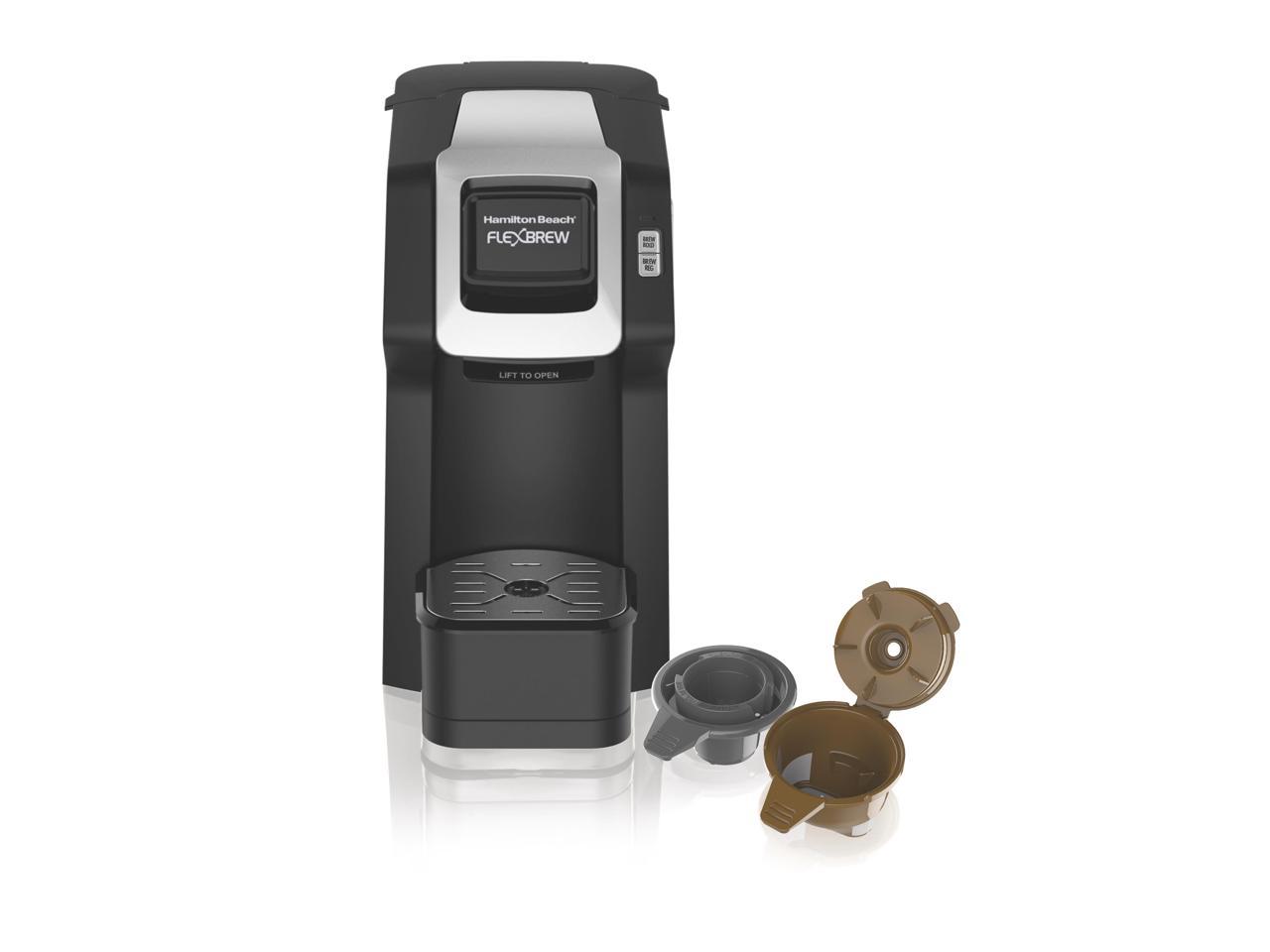 Hamilton Beach 49974 FlexBrew Single-Serve Coffee Maker, Black & Silver