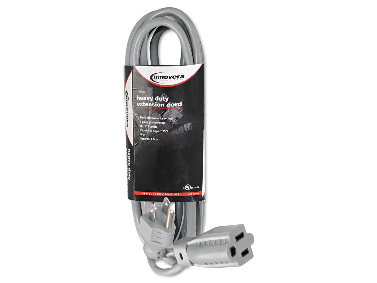 Indoor HeavyDuty Extension Cord, 9ft, Gray 72209 eBay