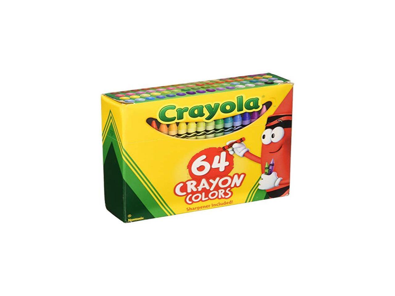 Crayola Crayons 64 Pack With Built In Sharpener 71662000646 Ebay