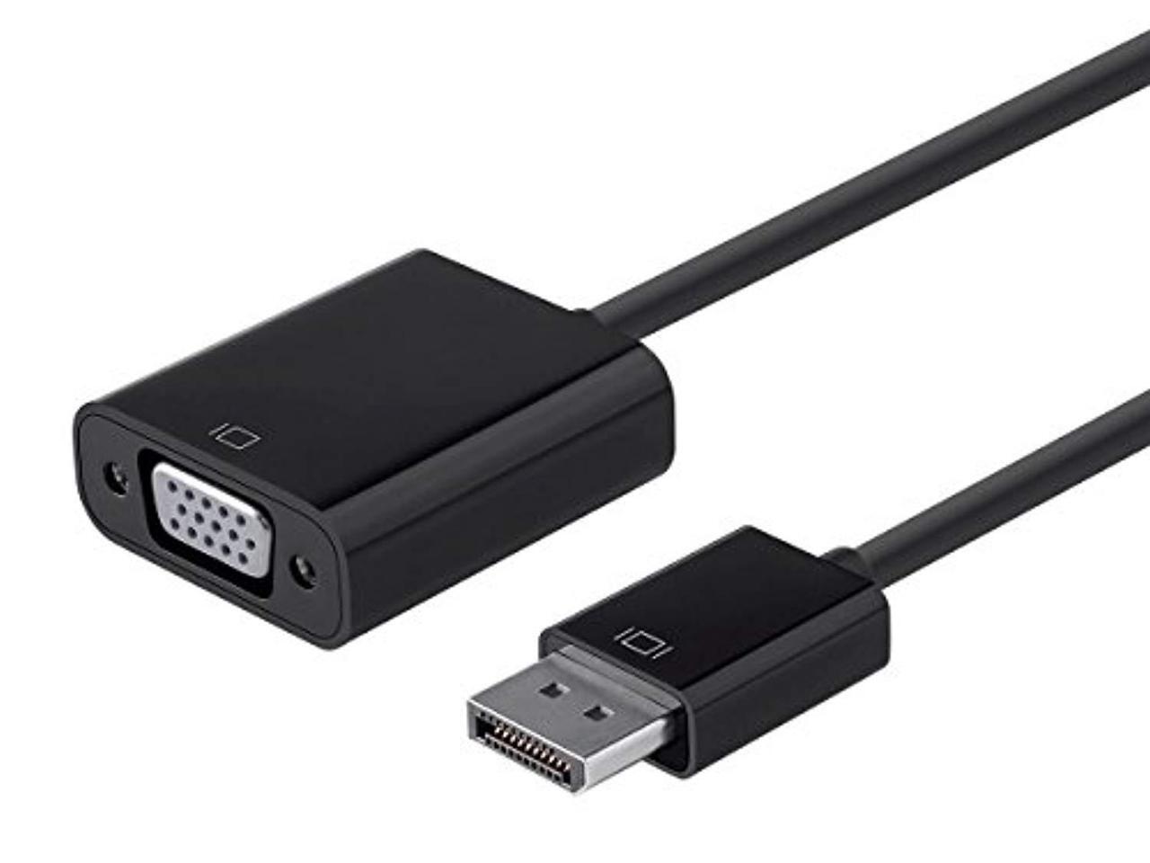 Активный адаптер Monoprice DisplayPort 1.2a - VGA - Черный, для HDTV, проектора, C