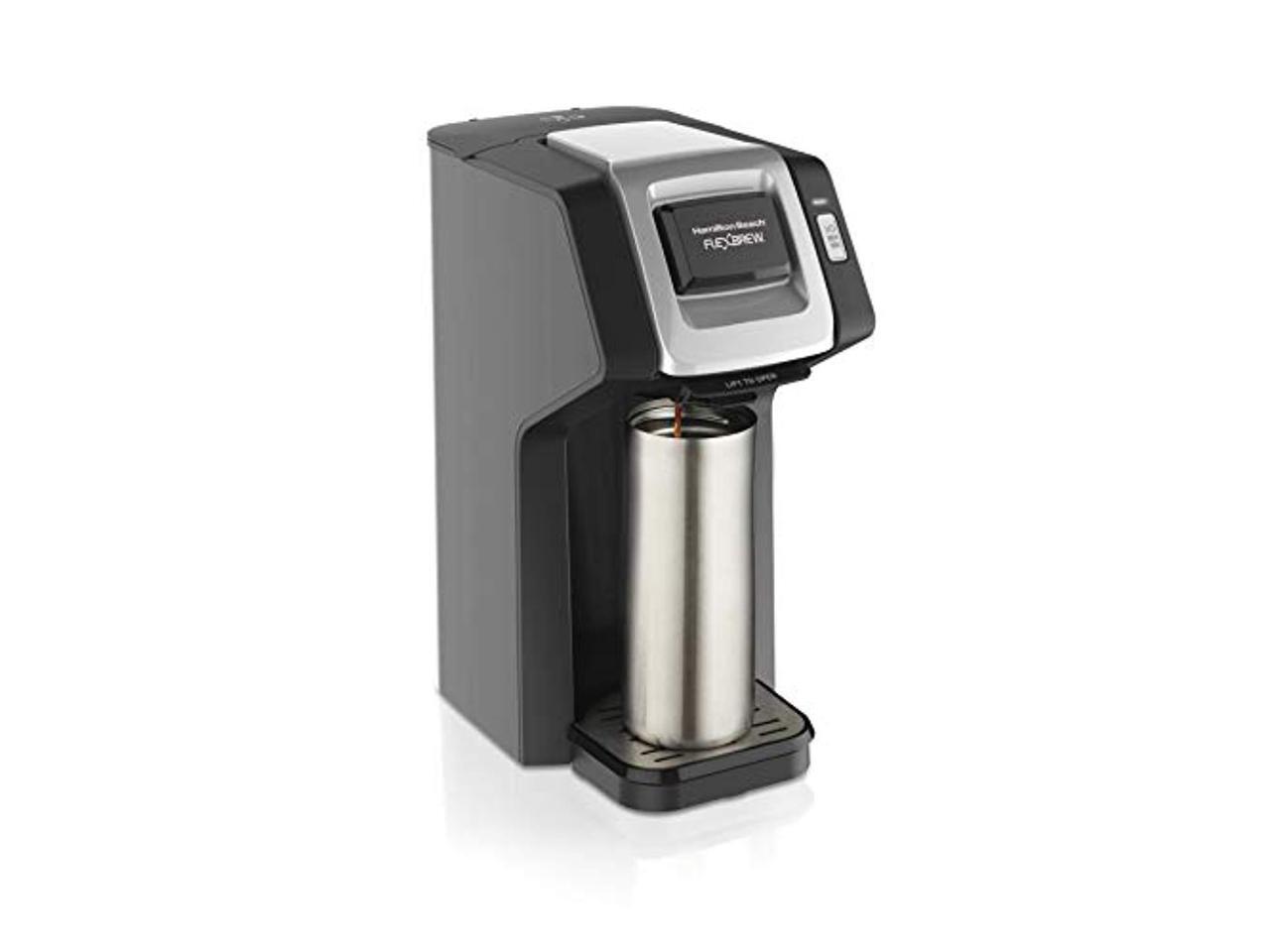 Hamilton Beach 49974 FlexBrew Single-Serve Coffee Maker, Black & Silver