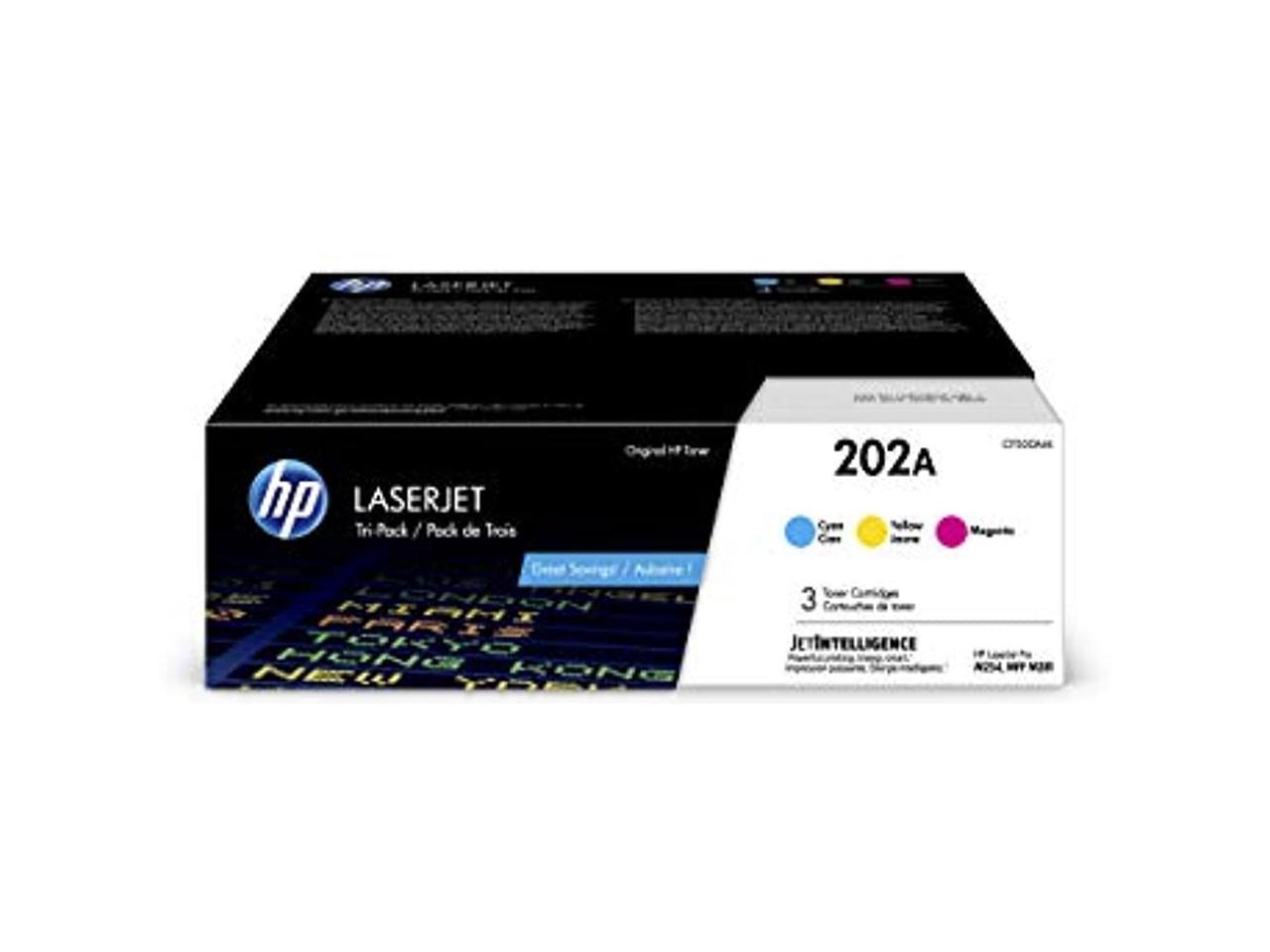HP 202A CF500AM Toner Cartridge Cyan Magenta Yellow - Afbeelding 2 van 8