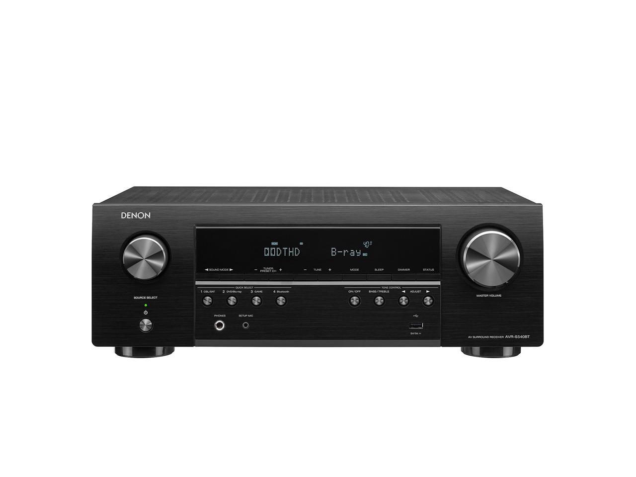 Denon AVRS540BT 5.2 Channel 4K Ultra HD AV Receiver with Bluetooth 883795004466 eBay