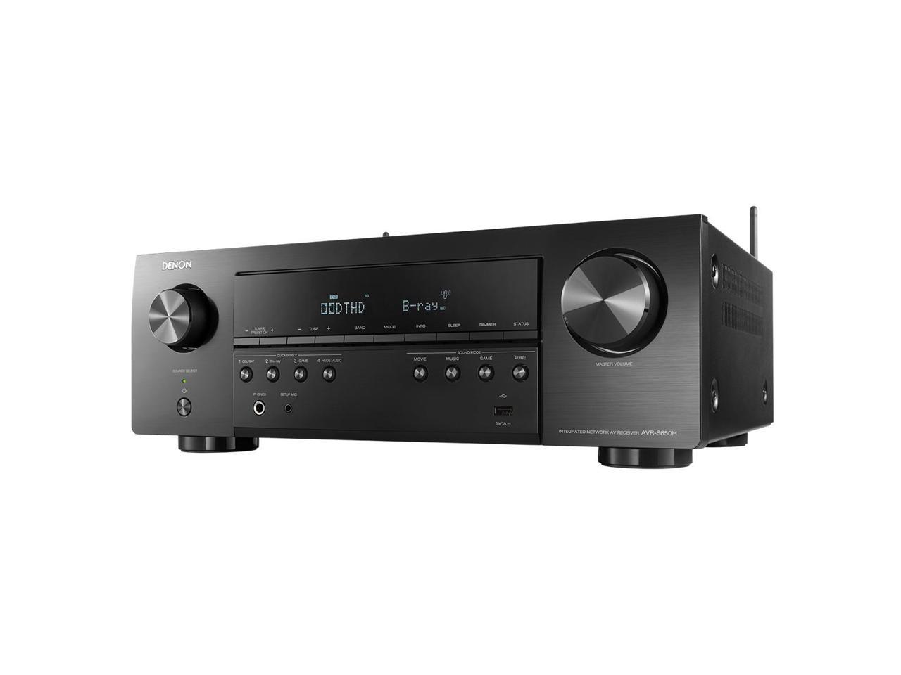 Denon AVR-S650H 5.2 Channel AV Receiver with Voice Control ...