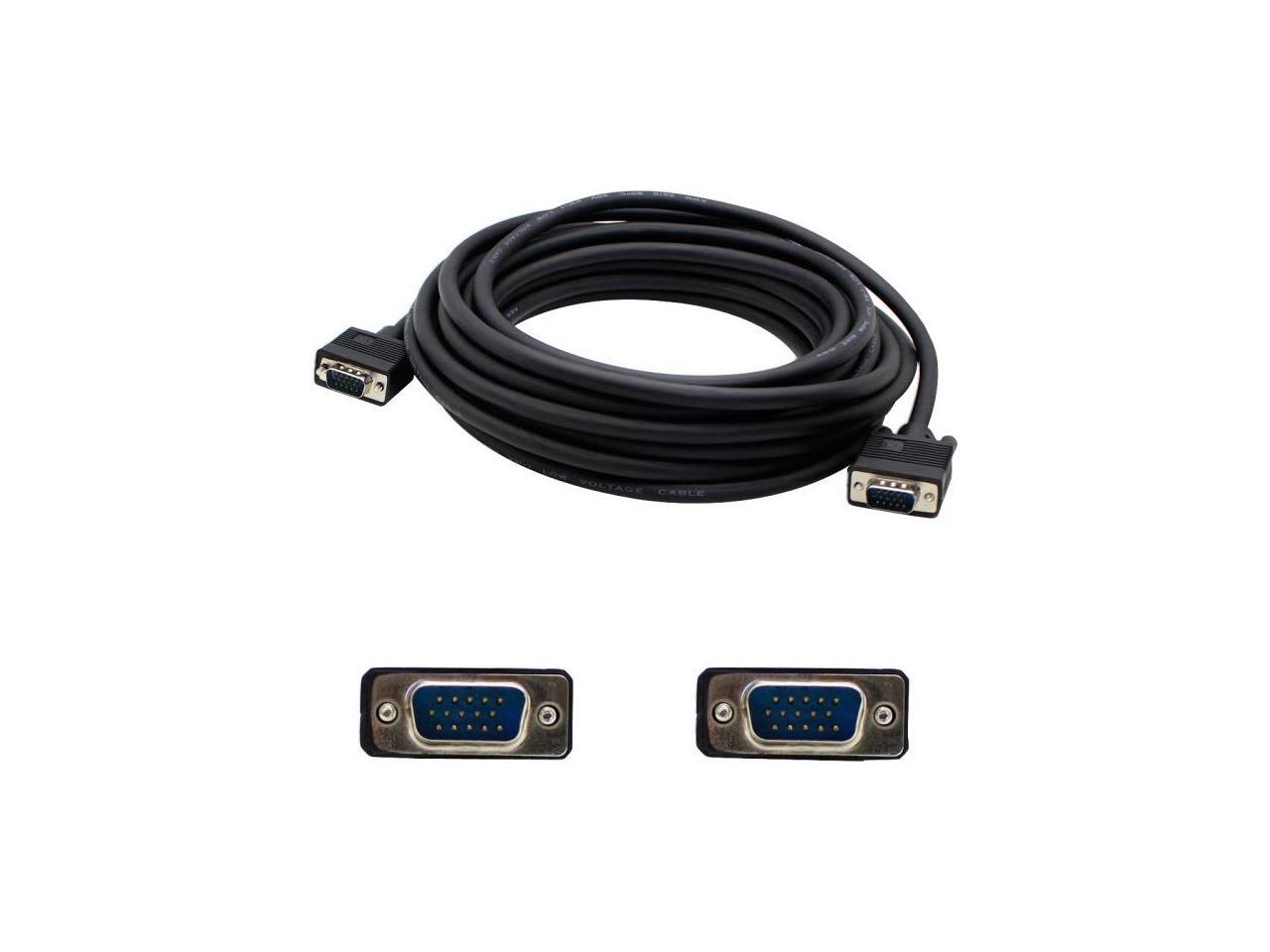 AddOn VGAMM15-5PK Black 15ft 15-pin HD-15 VGA High Resolution Monitor Cable M-M - Picture 5 of 6