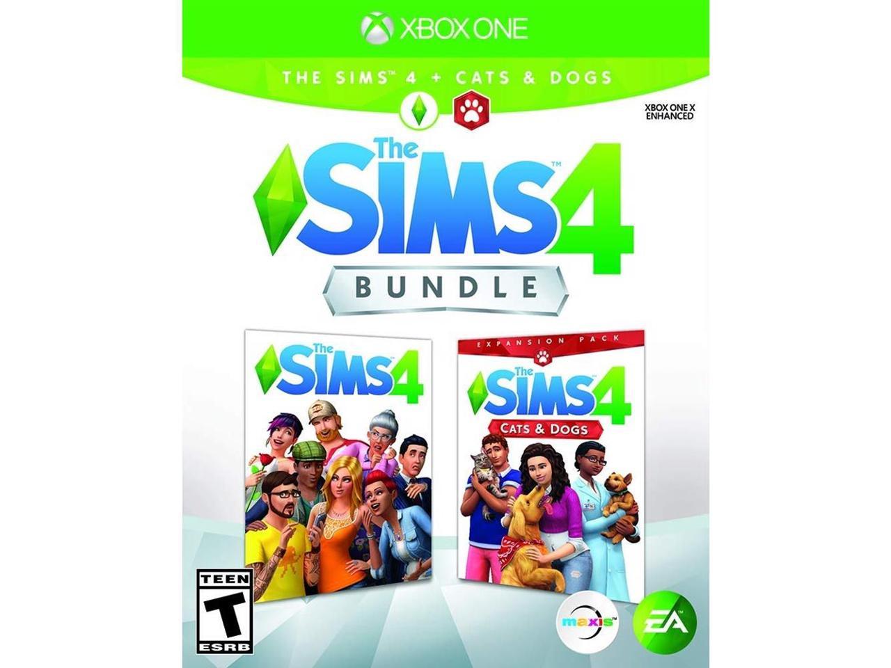 Sims 4 + Sims 4 Cats & Dogs Bundle Xbox One 14633375350