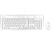 macally IKEY5COMBO Ice white Wired Keyboard and Game Mouse Combo