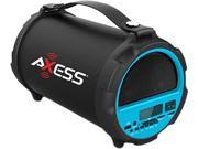 Axess HIFI Bluetooth 4 Subwoofer Vibrating Disk 2.1 Speaker Blue SPBT1037