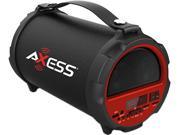 Axess HIFI Bluetooth 4 Subwoofer Vibrating Disk 2.1 Speaker Red SPBT1037