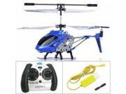 Syma S107 Heli Mini RC Remote Control Helicopter Metal Series with Gyro Blue