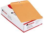 Universal 35268 Kraft Clasp Envelope Side Seam 28lb 10 x 15 Light Brown 100 box