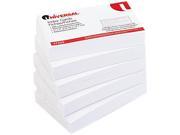 Universal 47205 Unruled Index Cards 3 x 5 White 100 per Pack