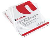 Universal 21124 Top Load Poly Sheet Protectors Standard Gauge Letter Clear 50 box