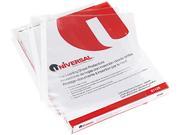 Universal 21125 Top Load Poly Sheet Protectors Standard Letter Clear 100 box