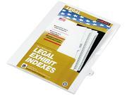 Kleer Fax 80020 80000 Series Legal Index Dividers Side Tab Printed T White 25 Pack