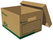 Universal 28220 Recycled Record Storage Boxes Letter 12 x 24 x 10 Kraft 12 CT