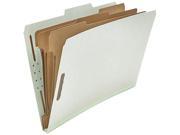 Universal 10297 Pressboard Classification Folder Legal 8 Section Gray