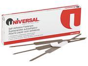 Universal 81004 Self Adhesive Paper And File Fasteners 2 Capacity 100 per Box