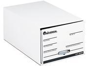 Universal 85220 Storage Drawer Files Legal Fiberboard 15 x 24 x 10 White 6 Ctn
