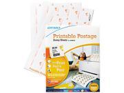 Dymo 1750042 Printable Postage Labels 8 1 2 x 11 White 192 Labels
