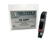 UBI UBIZ0220 20 Amp Dual Pole Thin Circuit Breaker