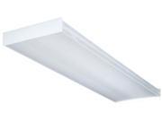 Lithonia Lighting White 4 White 4 Bulb T8 Fluorescent Wraparound Ceiling Light Fixture