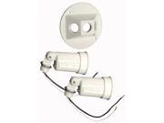 Bell Outdoor 5625 6 4 White Round Dual Lampholders