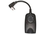 Coleman Cable 2001 Black Outdoor Mechanical Timer With Photoelectric Eye
