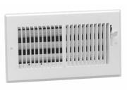 American Metal Products 356W14X8 14 X 8 White Steel Wall Diffusers 1 3 Grille Bar