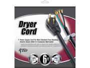 Coleman Cable 09156 6 Black Dryer Cord