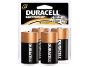 DURACELL PROCTOR AND GAMBLE 4 Count D Cell Duracell® Coppertop Alkaline Batteries