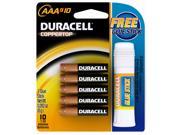 Duracell MN2400B10Z 10 Count AAA Coppertop Alkaline Batteries