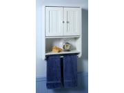 Zenith 9114W White Country Cottage Wall Cabinet