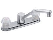 MOEN CA87685 Touch Control Two Handle Low Arc Kitchen Faucet Chrome