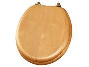 Mayfair 9601BR 378 Round Natural Oak Natural Reflections® Toilet Seat
